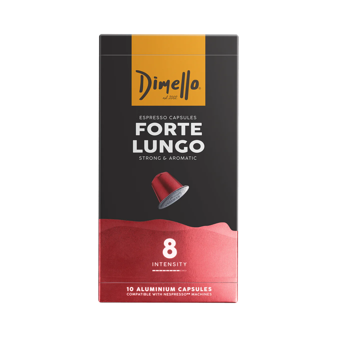 Cino Maria Black Capsules Machine + 10 free Dimello Espresso Capsules Forte Lungo